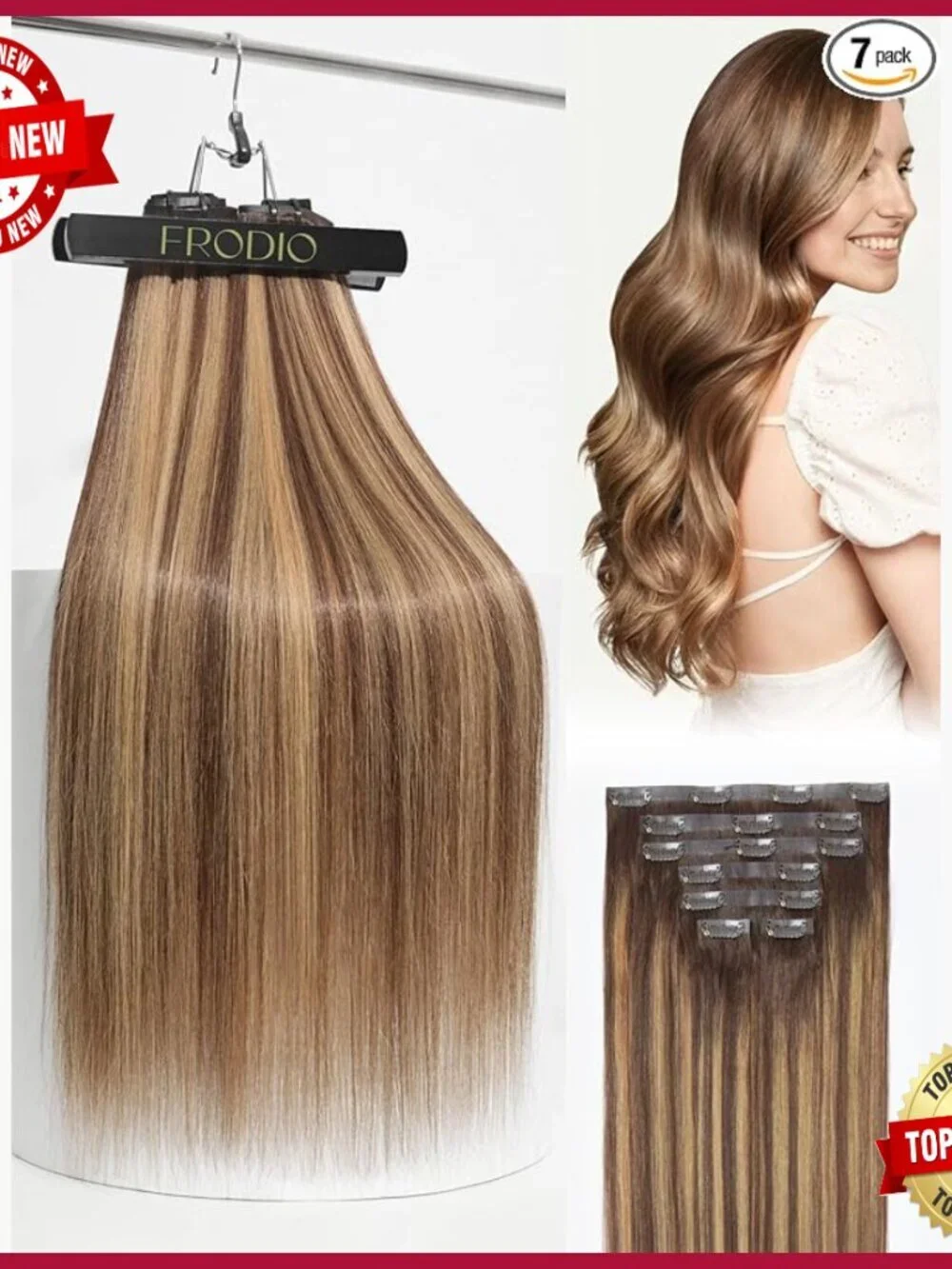 Remy Human Hair Clip-In Extensions 16